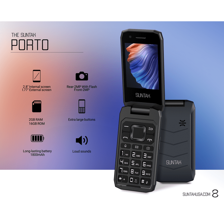 Suntak Porto Flip Phone - Walmart.com
