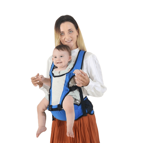 Cangurera Ergonómica para Bebé 6 en 1 con Asiento de Apoyo Hipseat, Soporte Lumbar y Bolsillos Térmicos - Multifuncional Transpirable