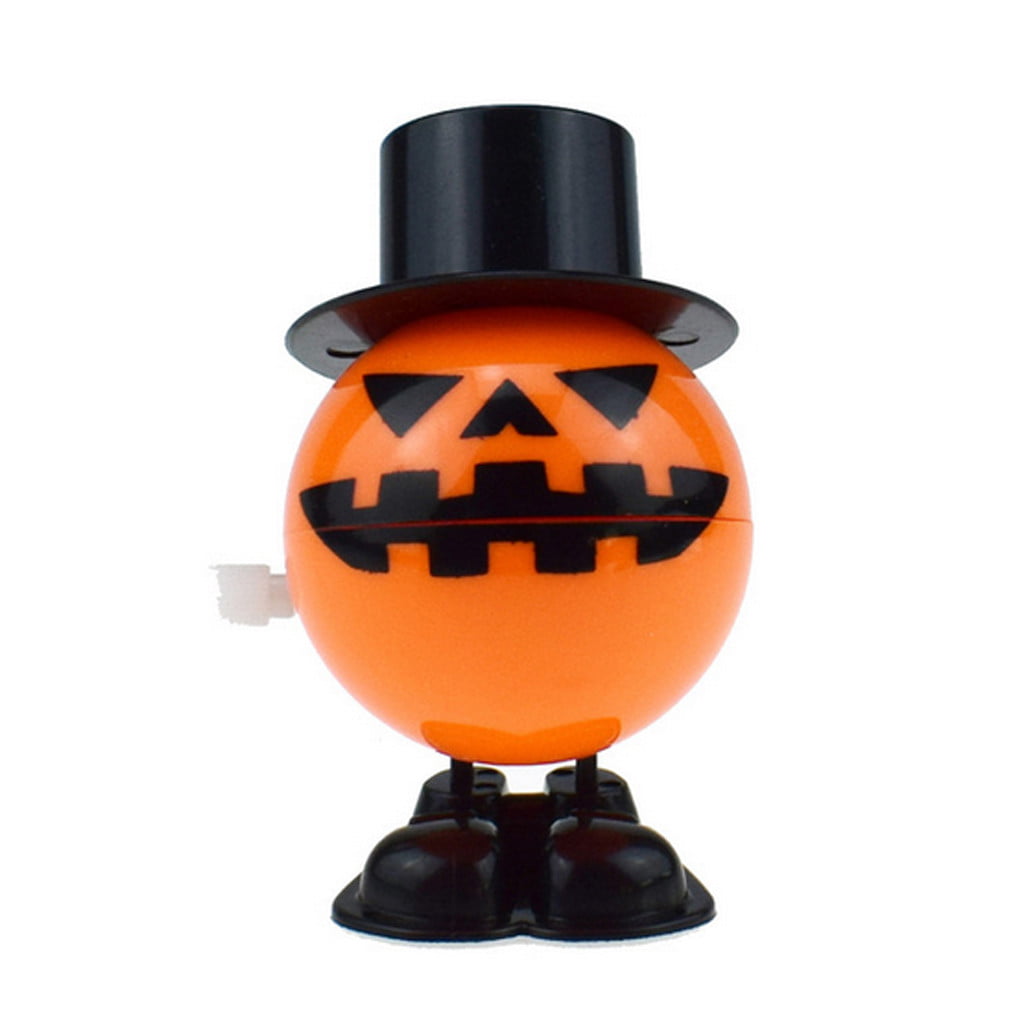 Halloween Wind-up Jumping Pumpkin Balls Trick Interesting Decoration Prank Toys 
