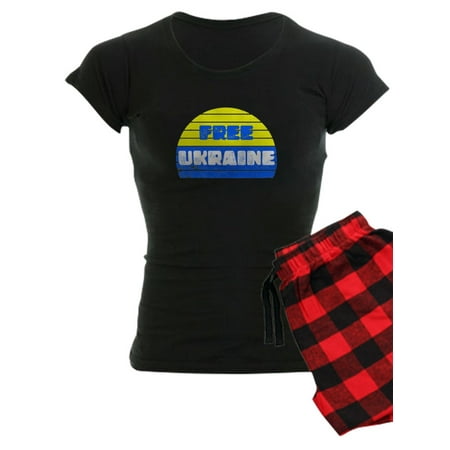 

CafePress - Free Ukraine - Women s Dark Pajamas