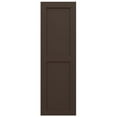 thumbnail image 6 of Ekena Millwork 15"W x 60"H True Fit PVC Two Equal Flat Panel Shutters, Raisin Brown (Per Pair - Hardware Not Included), 6 of 10