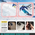 thumbnail image 3 of Case for Samsung Galaxy Z Flip 4 5G 2022, Slim Thin Soft TPU Bumper & Hard PC Transparent Back Shockproof Scratch Resistant Protective Phone Case for Samsung Galaxy Z Flip 4 5G 2022 (Pink), 3 of 8