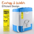 thumbnail image 5 of Lavadora y secadora centrifugadora portátil 2 en 1 Pyle, fácil acceso, carga superior, diseño eficiente en energía y agua, ideal para cargas más pequeñas, no requiere piezas especiales ni plomería, ma, 5 of 5