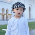 thumbnail image 6 of MOMOJIA Reversible Plaids Shemagh HeadScarf Stylish Fringe Comfortable Shawl For Children, 6 of 13