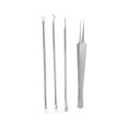 thumbnail image 2 of Unique Bargains 1 Set Convenient Teardrop Straight Mouth Pimple Extractor Kit Silver Tone, 2 of 6