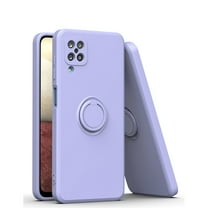 Tarise for Galaxy A12 Phone Case, A12 Cover, Samsung A12 Case with 360 Degree Magnetic Ring Kickstand, Soft TPU Silicone Rubber Cushion Shockproof Protective Case for Samsung Galaxy A12 6.5Lightpurple