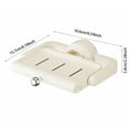 thumbnail image 2 of Suction Cup Soap Dish Holder - Rotatable Wall Mounted Storage Rack for Bathroom and Kitchen - Draining Soap Container for Space Saving and Organization, 2 of 3