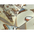 thumbnail image 4 of Ambesonne Cat Quilted Bedspread Set 3 Pcs, Summer Kittens Sandy Beach Fun, Queen Size, Beige Orange Pale Blue, 4 of 5
