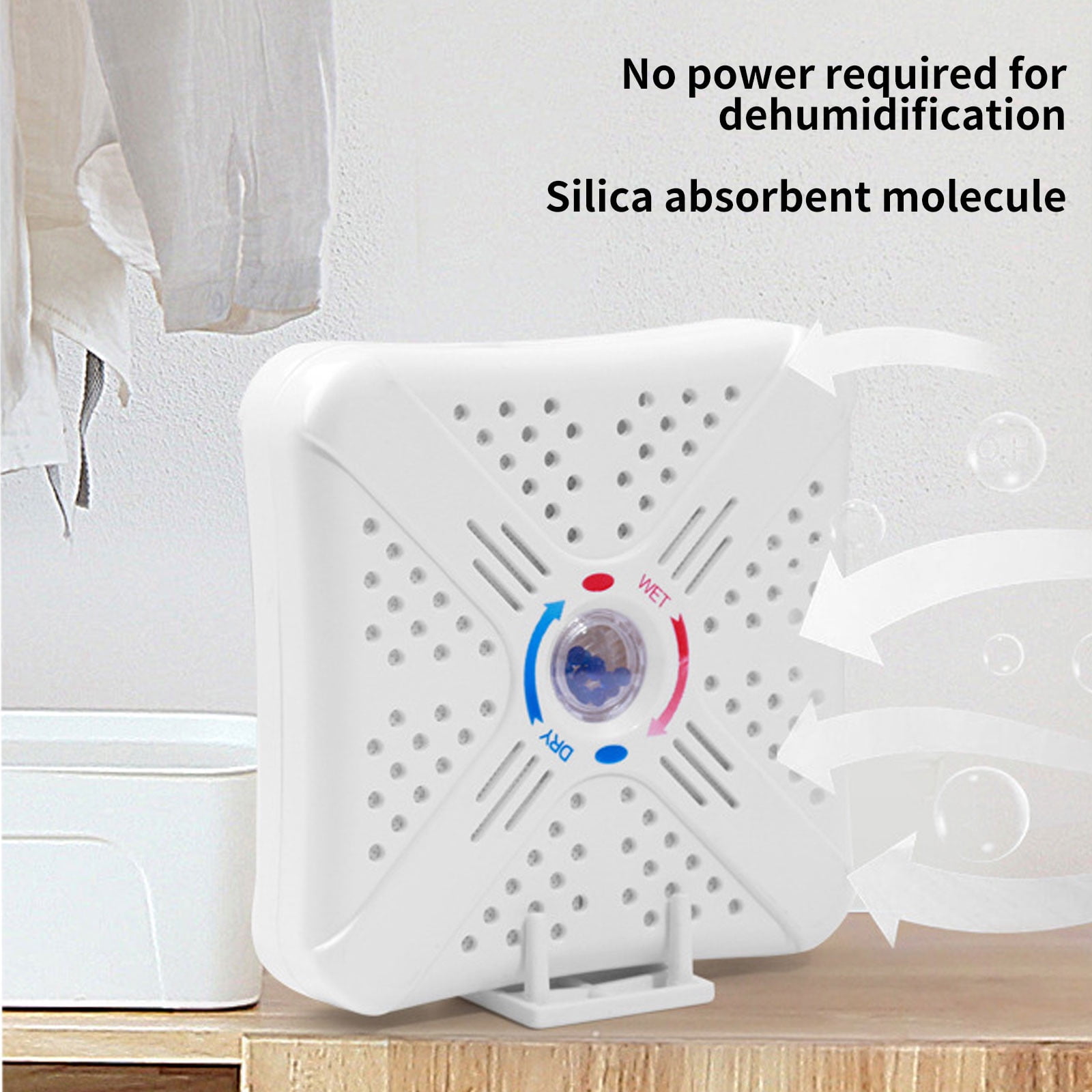 Specollect Clearance 3Pcs Liberty Safe Rechargable Dehumidifier, Desiccant Silica Gel Canister Reusable Absorber, Blue To Red Indicating Beads