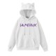thumbnail image 4 of Pop cazadora para niña Demo-n Hunters Women's Fashion Hooded Sweatshirt Cat Ear Pullover Casual Streetwear Soft Comfortable Long Sleeve Tops for Daily Wear Spring Fall Winter （White）, 4 of 4