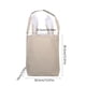 thumbnail image 3 of Bolsa de lona con diseño de conejos de Pascua | Organizador para guardar huevos | Tela a cuadros suave y duradera | Ligera y reutilizable | Blanco, rosa, verde y azul | 30 x 30 cm | Alternativa a, 3 of 6