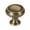 Antique English Matte, variant on Alno A626-14-PC Charlies 1-1/4" Round Ridged Traditional Mushroom Solid Brass Cabinet Knob