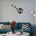 thumbnail image 4 of Metal Wall Art Tree Of Life With Birds Deco Black - 28CM/11.02in Tree Of Life Wall Decor Modern Wall Decor Metal Tree Family Sign Home Decor, 4 of 4