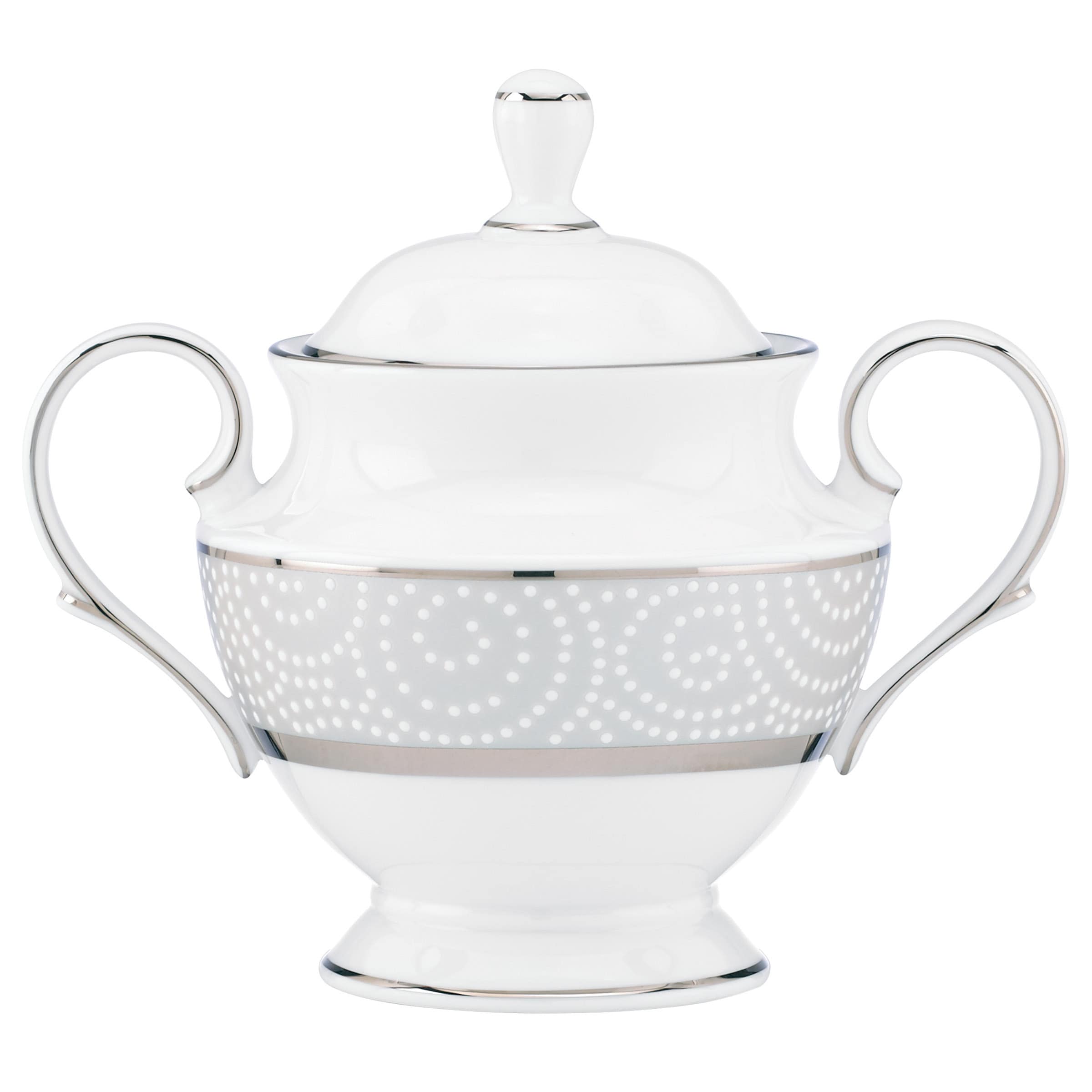 Lenox Pearl Beads Dinnerware Sugar Bowl With Lid