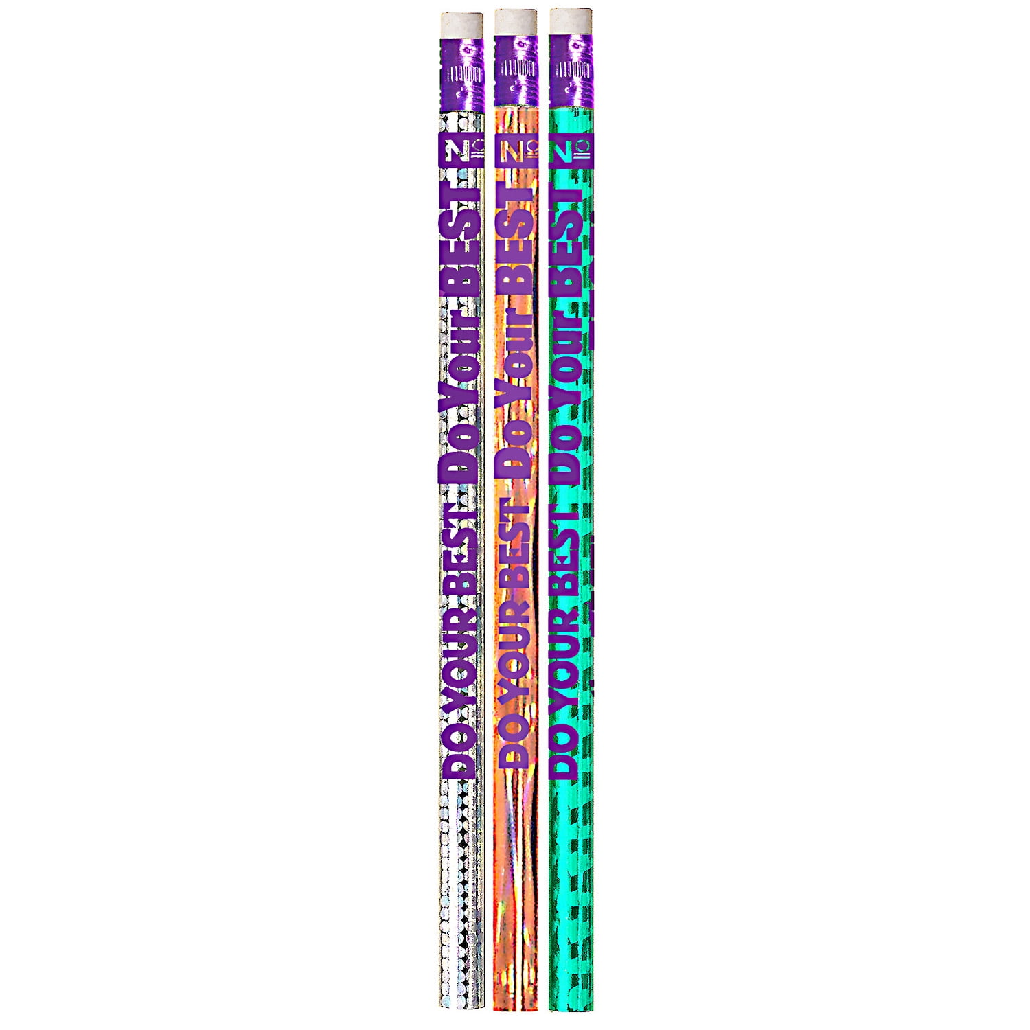 Musgrave Pencil Company Do Your Best On The Test Motivational/Fun Pencils, 12 Per Pack, 12 Packs