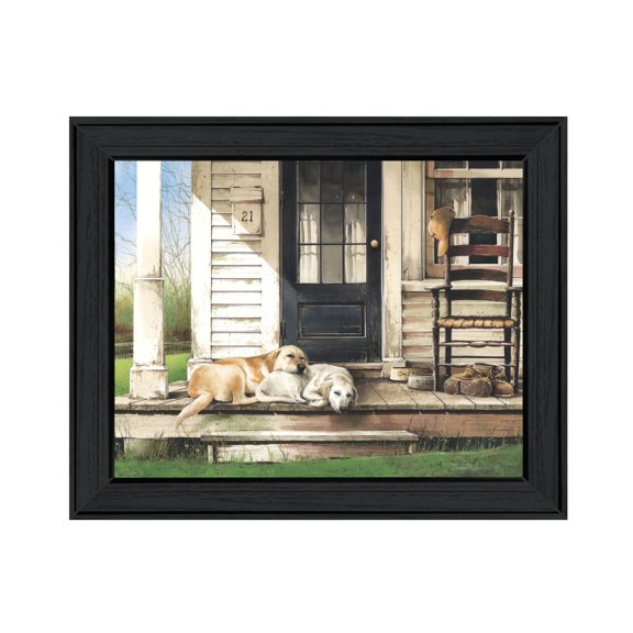 Chase and Molly by  John Rossini Print Wall Art Wood Multi-Color