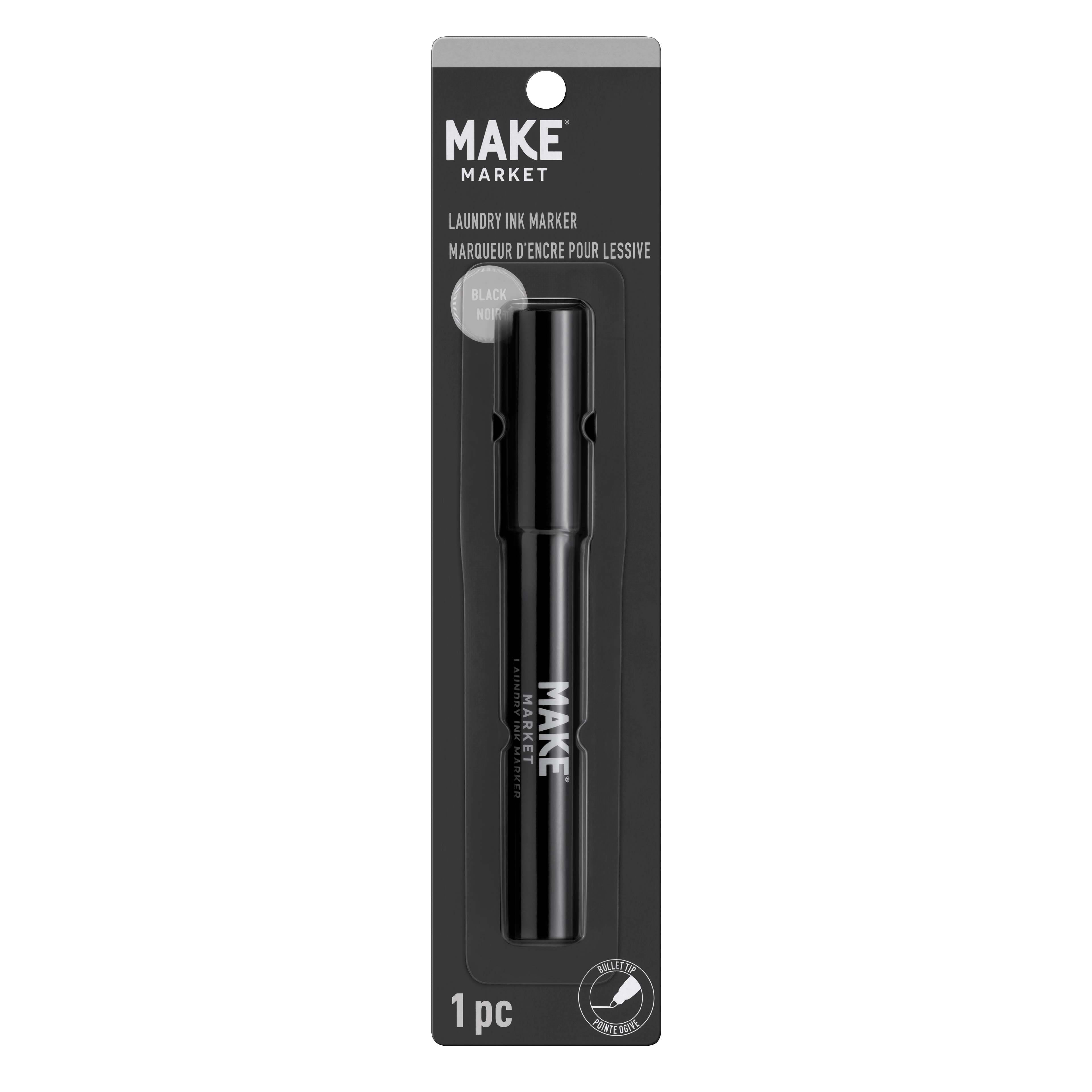 Make Market Black Laundry Ink Marker, 12 Pack