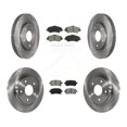 thumbnail image 1 of Transit Auto Front Rear Disc Brake Rotors and Semi-Metallic Pads Kit for Car Dodge Grand Caravan Journey Chrysler Town & Country Volkswagen Routan Ram C/V K8S-101004, 1 of 11