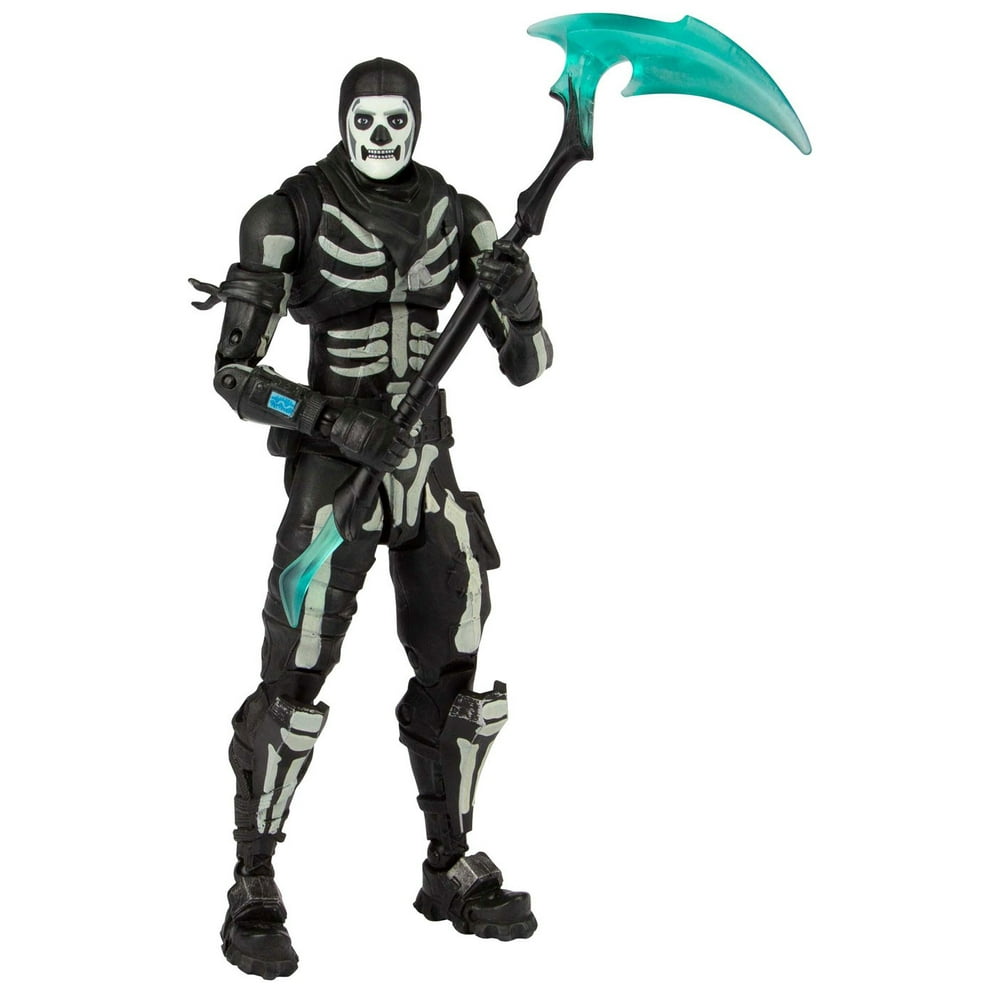 McFarlane Fortnite Green Glow Skull Trooper Action Figure [Glow-in-the ...