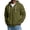 Army Green-01, variant on Rvwovn Men's Zip Up Hooded Jacket Utility Multi-Pocket Casual Fall Winter Outerwear Sizes S-3X