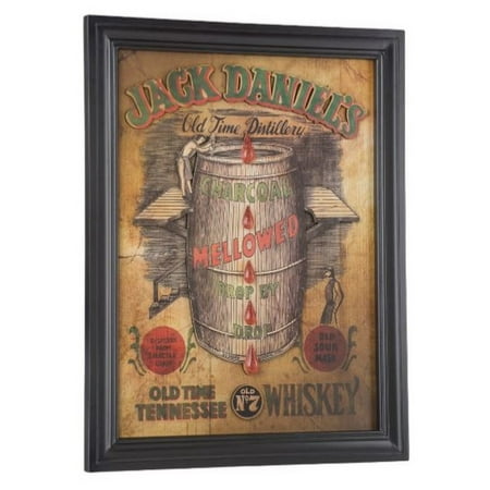 Jack Daniels Charcoal Mellowed Pub Sign Old Time Whiskey Barrel 22