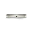thumbnail image 4 of Stainless Steel Brushed and Polished Band Ring (4mm), 4 of 6