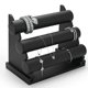 thumbnail image 1 of Soporte Organizador Joyería cuero 3 Niveles, desmontable expositor de pulseras, piel de alta calidad, Ideal para guardar relojes, pulseras, brazaletes, collares y gomas elásticas.(Negro), 1 of 7