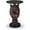 Antique Brown Wolf Head, variant on Unique Leopard Head Side Table, 25" Art Deco Animal Decor End Table with Faux Marble Top, Sculptural Pedestal Accent Table for Living Room Bedroom Entryway Home Office (Antique Brown Leopard Head)