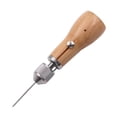 thumbnail image 4 of Punzón de costura de cuero ergonómico, práctico y práctico, accesorio de costura con mango de madera. Estilo B, 4 of 8