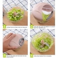 thumbnail image 5 of Mini molinillo de ajo, picador de cebolla, procesador de alimentos manual, cortador de verduras de velocidad portátil para verduras, jengibre, frutas, nueces, hierbas, etc., 5 of 5