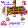 thumbnail image 4 of Bonka Bird Toys 2594 Small Shred Roll Chew Shred Forage Parrot Cage Toy Conure, 4 of 7