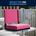 thumbnail image 6 of Flash Furniture Grandstand Comfort Seats by Flash - 500 lb. Rated Lightweight Stadium Chair with Handle & Ultra-Padded Seat, Pink, 6 of 14