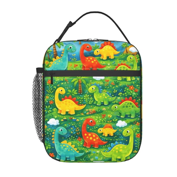 Dinosaur Lunch Bag Reusable Thermal Lunch Tote with Handle for Women and Men