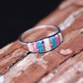 thumbnail image 4 of Rings for Men New Opal Ring Lucky In Love Stone Anniversary Gift Wedding Band Engagement Ring Valentine's Day Gifts Clearance, 4 of 6