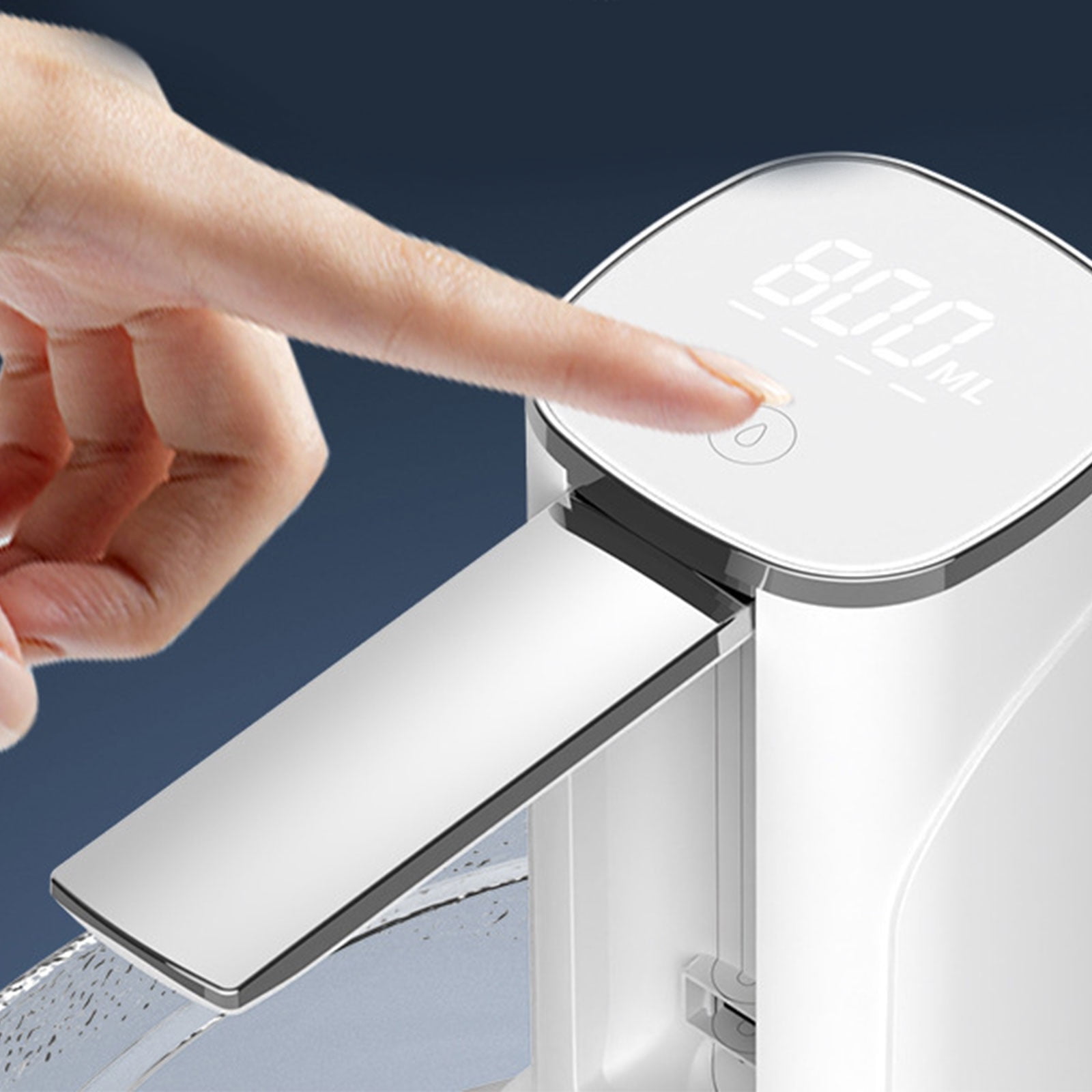 Water Dispenser for Bottle Upgraded LED Display Quantitative Setting Drinking Water Foldable Low Noise Dispenser
