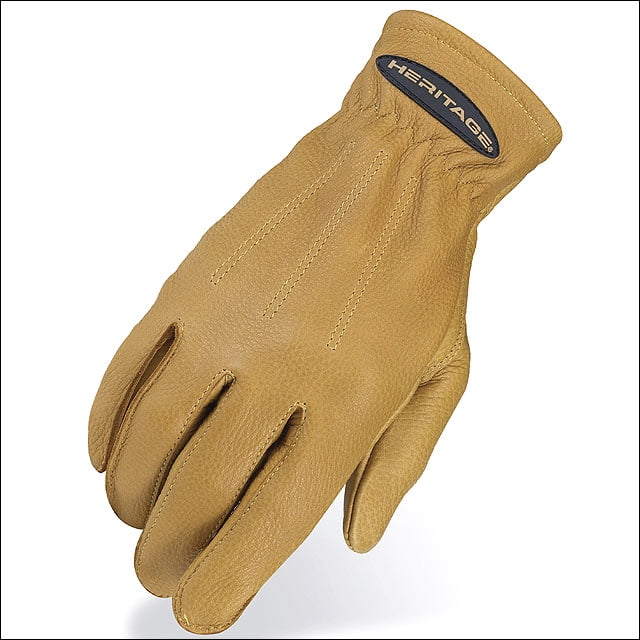06 SIZE HERITAGE SHEEPSKIN WINTER TRAIL HORSE RIDING EQUESTRIAN GLOVE TAN by Heritage