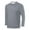 Gray, variant on asjyhkr Mens Undershirts Crew Neck Long Sleeve Mesh Breathable Pullover Lightweight Workout Gym Running Tops