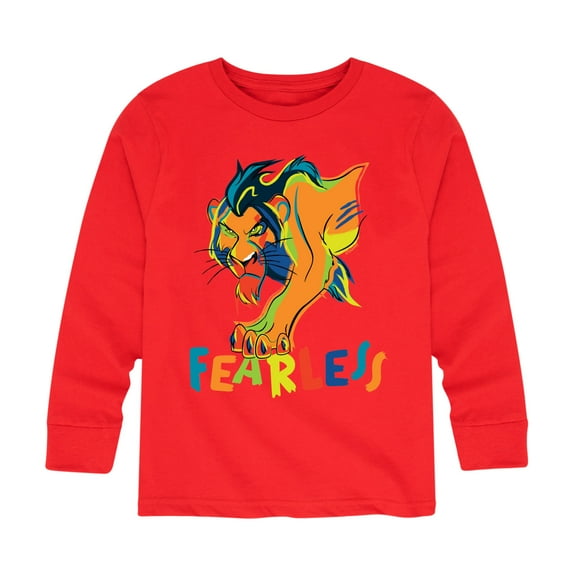 The Lion King - Scar - Fearless - Toddler & Youth Long Sleeve Graphic T-Shirt