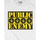 thumbnail image 3 of Public Enemy - Camiseta Logotipo de Algodón para Adultos Unisex (Blanco), 3 of 3