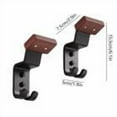 thumbnail image 3 of Motorcycle Helmet Rack Wall Mount - Beech Wood & Carbon Steel, Sturdy Storage & Display Rack for Motorcycle Helmets, Space Saving, 3 of 7