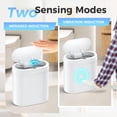 thumbnail image 6 of 5 Gallon White Automatic Motion Sensor Touchless Garbage Can, 6 of 7