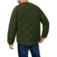 thumbnail image 3 of Little Donkey Andy Men's Quilted Jacket Lightweight Bomber Puffer Jacket Long Sleeve Padded Coat with 6 Pockets Green XL, 3 of 7