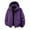 Purple, variant on Women's Blouses Jacket Solid Color Hooded Cycling Suit Jacket Long Sleeved Zipper Sweatshirt With Pocket Outwear Coats for Women