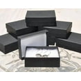 thumbnail image 4 of RJ Displays-25 Pack Cotton Filled Black Matte Paper Color Jewelry Gift Boxes for Earrings, Pendant, Rings, Necklace, Bracelets and Collectibles, Size 2.5 x 1.5 x 1" Inches #21, 4 of 9