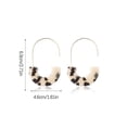 thumbnail image 4 of Pendientes colgantes multicolor liso semicírculo acrílico mujer pendiente regalo de aniversario elegante gancho para la oreja boda playa blanco Ropa, zapatos y accesorios Miscelánea Café Ligero Qarigey AP010380-09, 4 of 6