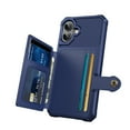 thumbnail image 3 of Feishell for iPhone 16 Plus Wallet Case, with ID&Credit Card Holder Slots Pockets Wallet Back Cover Stand Flip Folio Leather Magnetic Absorption Cover For  iPhone 16 Plus,
Darkblue, 3 of 7