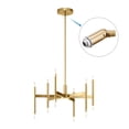 thumbnail image 5 of Uxcell Sloped Ceiling Adapter 180 Degree Swivel M10 Thread Champagne Gold 4 Pack, 5 of 5