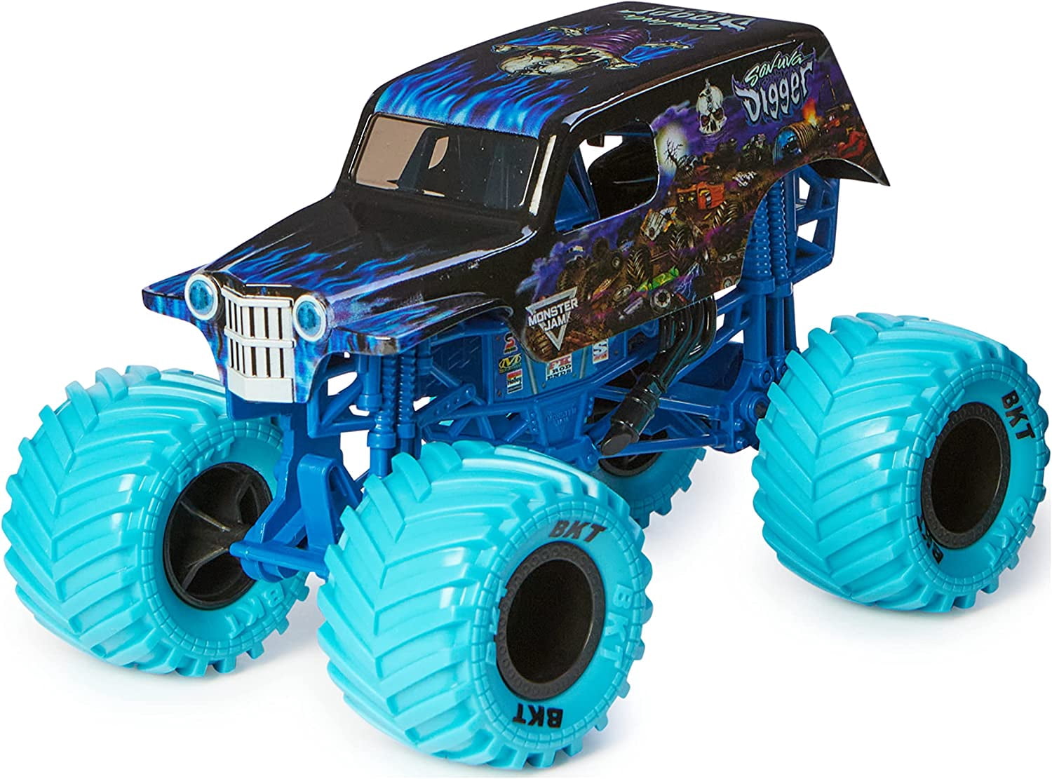 Son-Uva Digger Hinterradfedern – 2 Stück, Farbe Blau – Ersatzteile Für RC-Modellauto