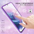 thumbnail image 4 of Samsung Galaxy S21 FE Purple Glitter Marble Full Body Clear Case, 360 Degree Anti-Scratch Protection Without Screen Protector, 4 of 5