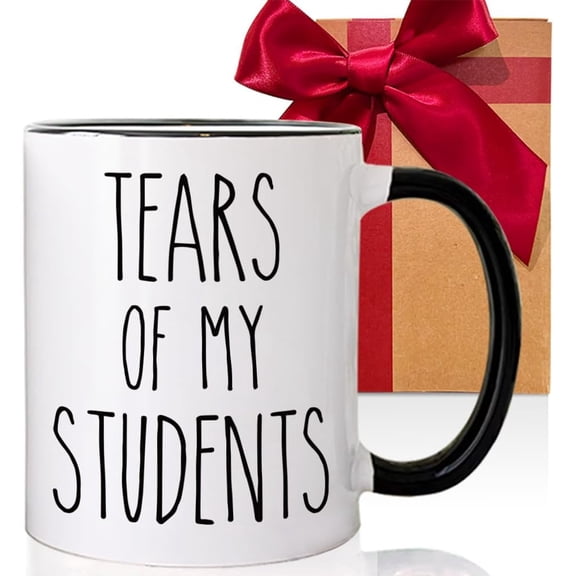 Teacher Appreciation Gifts for Women Men - Tears of My Students Mug Back to School Gift from Student, End of Year Gifts for Mentor Friend, Birthday Retirement Going Away Gift for Coworker Boss 11 oz